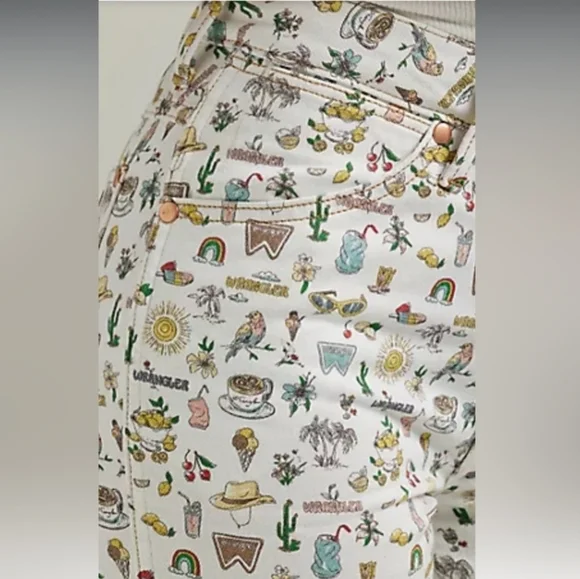 NWT Free People X Wrangler Life's Lemons High Rise Kick Flare Wrocks 672 - Picture 4 of 6